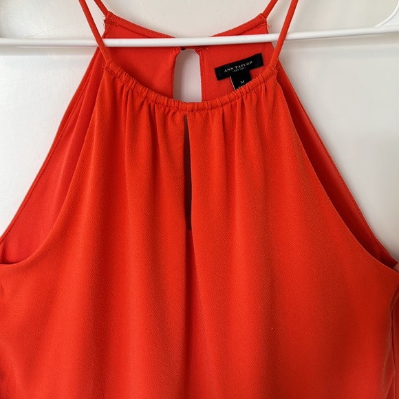 ANN TAYLOR orange top size medium - Picture 3 of 5